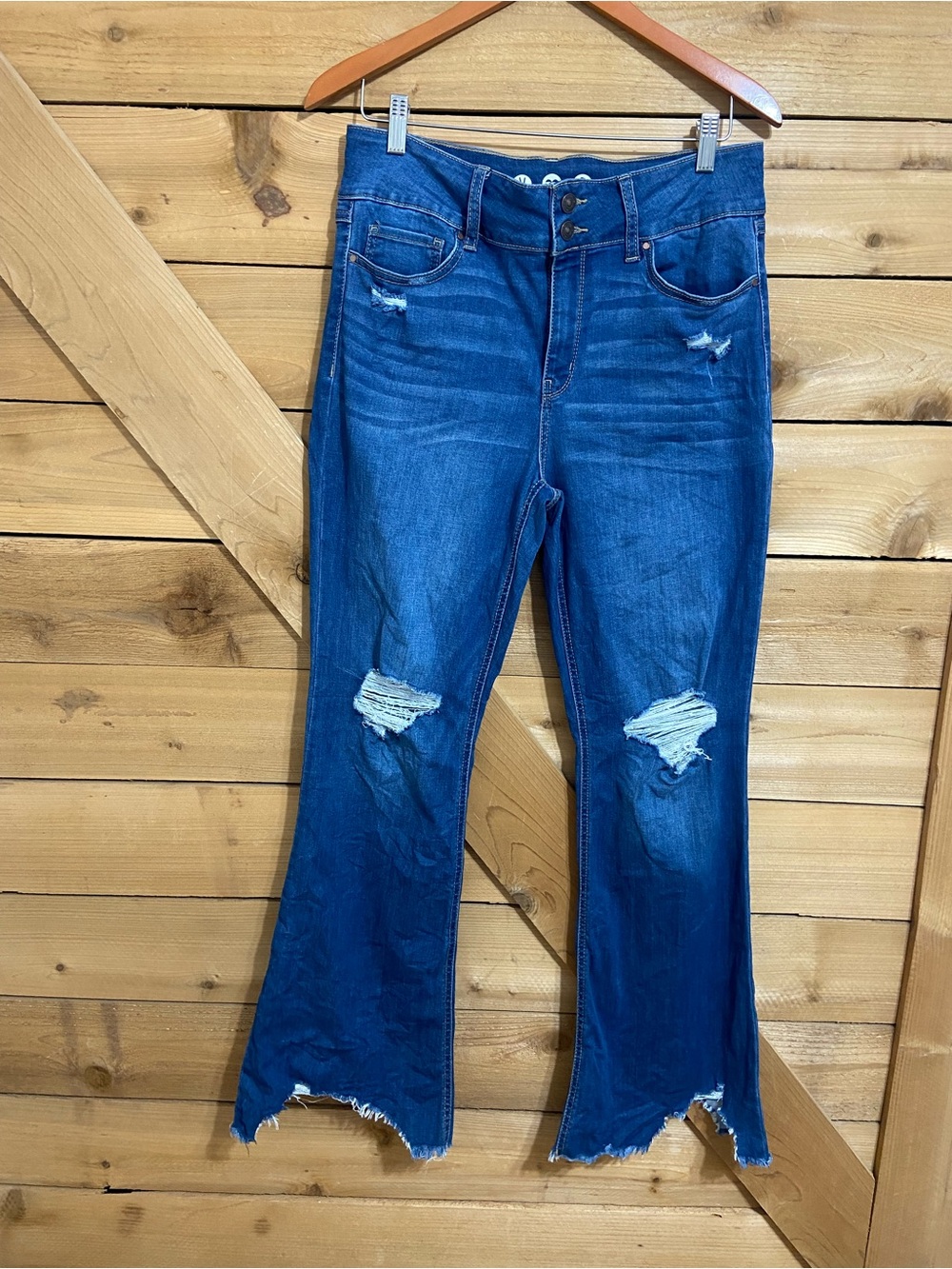 Rewash Brand Distressed High-Rise Jeans